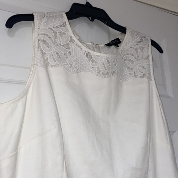 Tahari Arthur S. Levine Ivory Lace Midi Dress - Picture 3 of 8